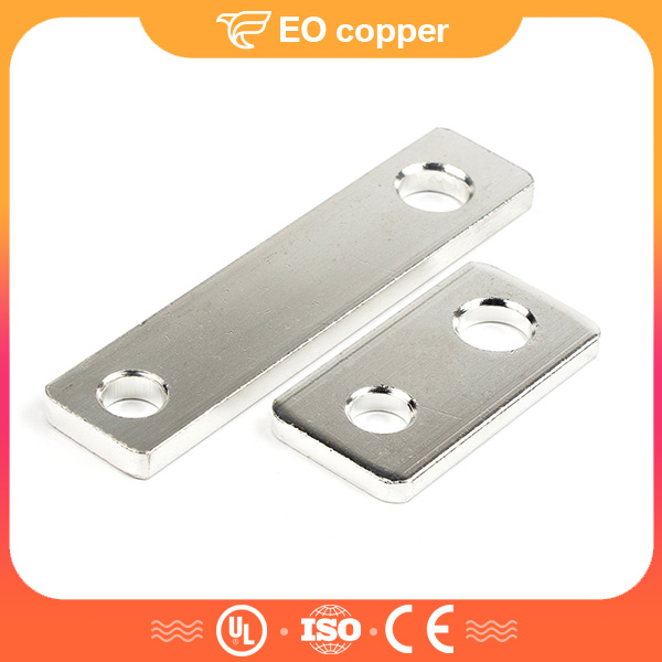 1 Rounded Hole And 1 Oval-shaped Hole Copper Tinned Busbars