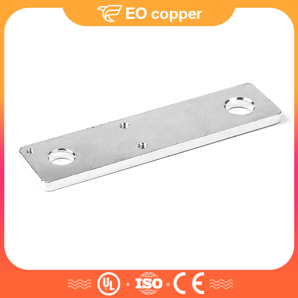 3 Oval-shaped Hole Solid Copper Earthing Bar Conductor