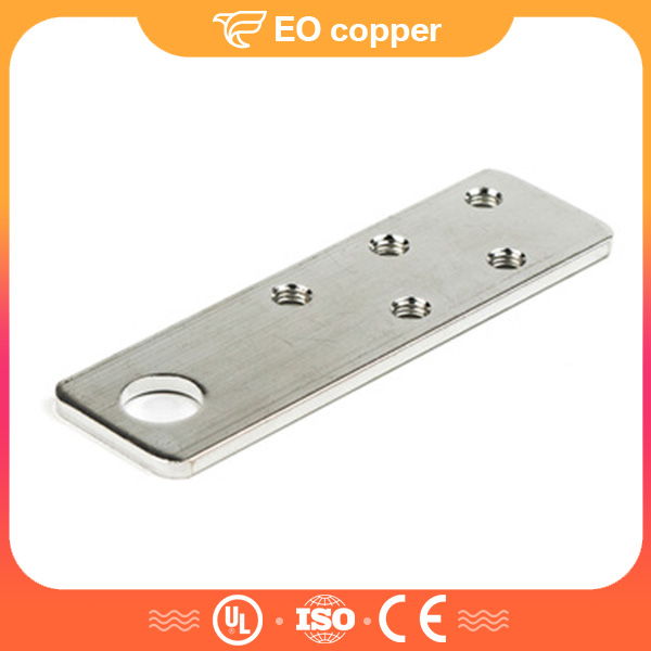 Hard Copper Solid Screw Nickle Plated Flat Electrical Busbar Connector